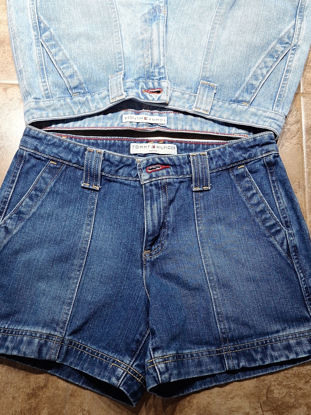 2 PAIRS Tommy Hilfiger Denim Shorts Size 6